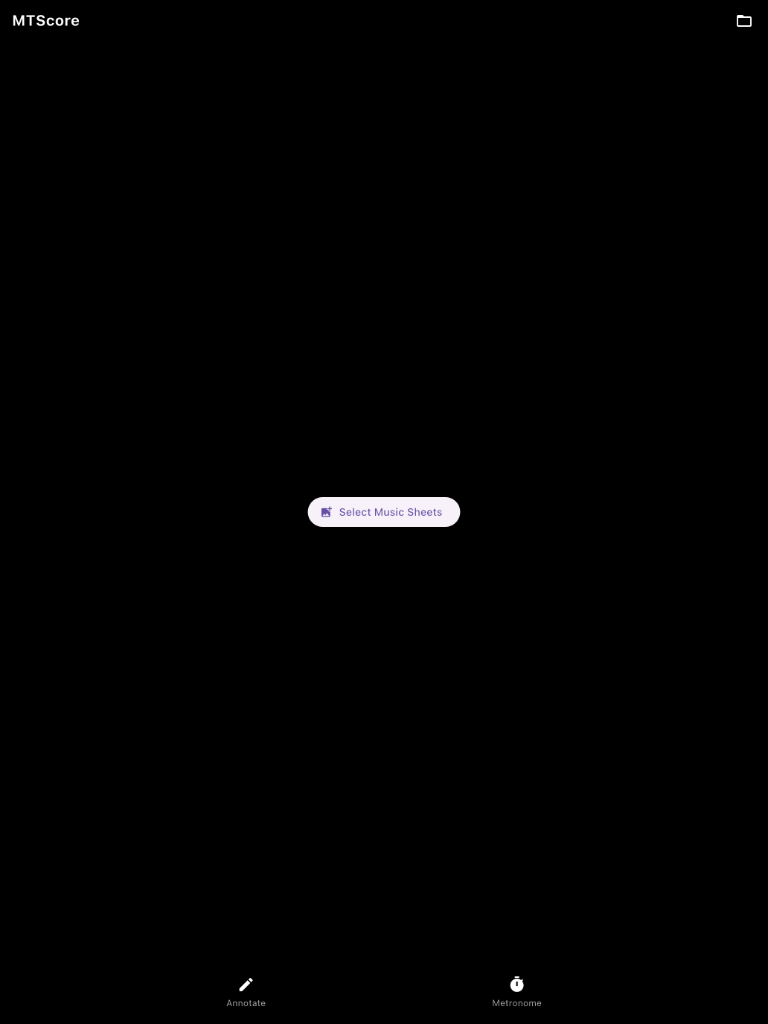 MTScore 악보 앱 화면